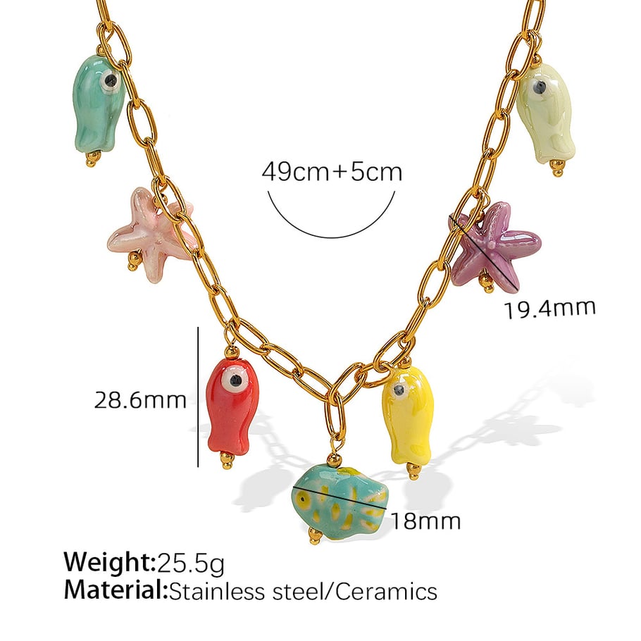 1 Stück Simple Series Niedliche Schildkröte Edelstahl 18 Karat vergoldet Damen Charm Armbänder Bild2
