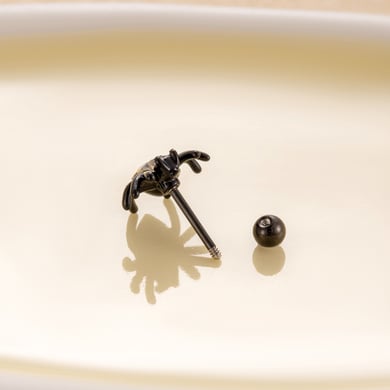 1 Pair Simple Series Classic Animal Titanium Steel No Plating Material Zircon Women Stud Earrings h5 Picture2