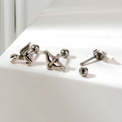 1 Pair Simple Series Classic Animal Titanium Steel No Plating Material Zircon Women Stud Earrings h5 Picture2