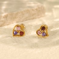 EH833 Colored Zirconium Gold Earrings 