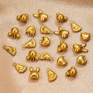 1 Piece Romantic Series Casual Seashell Stainless Steel Gold Color Women's Pendants h5 Picture2