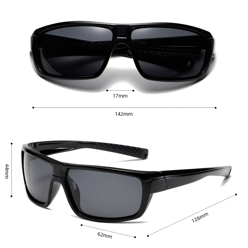 1 Pair Sport Series Daily Geometric Gradient Color Light Resin Unisex Sunglasses Picture2
