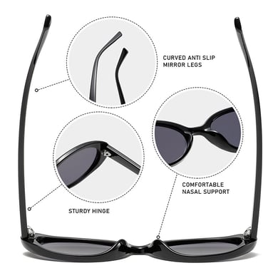 1 Pair Stylish Series Chic Vintage Cat-Eye Shape Resin Women's Sunglasses h5 Picture3