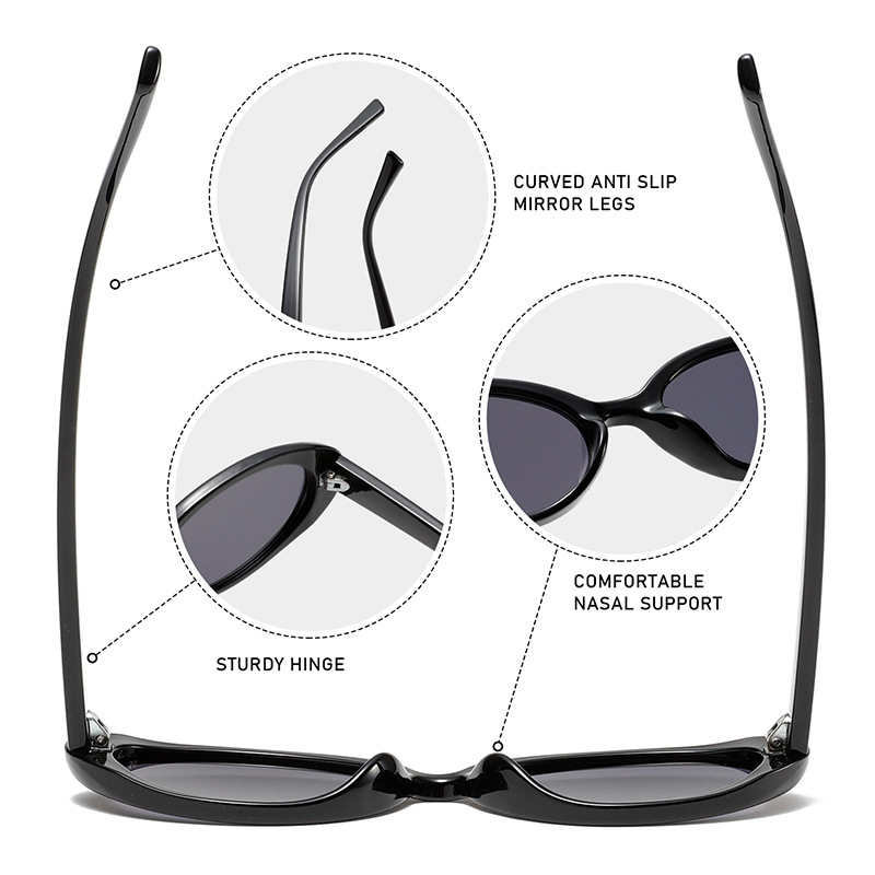 1 Pair Stylish Series Chic Vintage Cat-Eye Shape Resin Women's Sunglasses Picture3