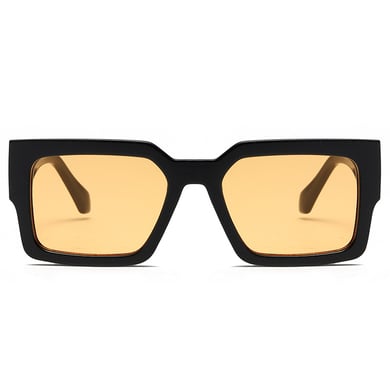 1 Pair Simple Series Daily Geometric Hawksbill Color Resin Rectangular Women's Sunglasses h5 Picture3