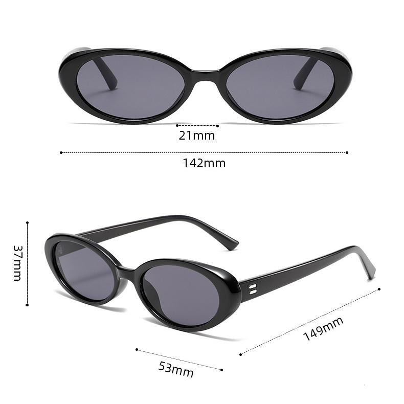 1 Pair Stylish Series Chic Vintage Cat-Eye Shape Resin Women's Sunglasses Picture2
