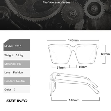 1 Pair Simple Series Retro mixed color Plastic Women Sunglasses h5 Picture3