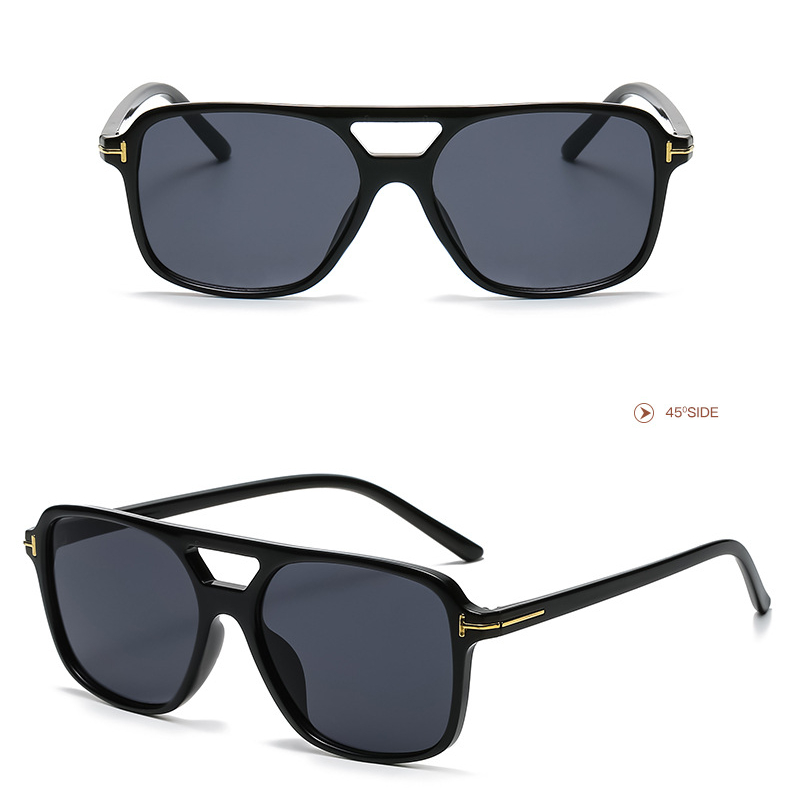 1 Paar Simple Series Alltags-Sonnenbrille aus einfarbigem Kunststoff für Damen Bild4
