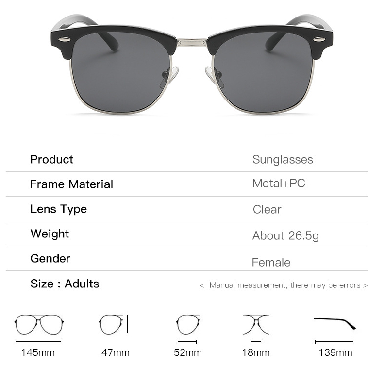 1 Pair Simple Series Daily Solid Color Plastic Women Sunglasses Picture3