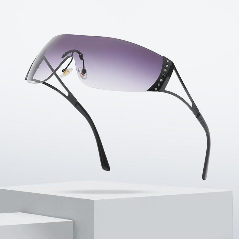 1 pair of fashionable women's sunglasses made of metal material Picture7