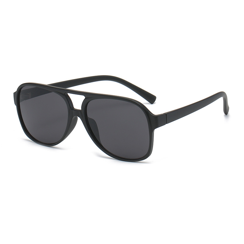 1 Paar Simple Series Alltags-Sonnenbrille aus einfarbigem Kunststoff für Damen Bild2