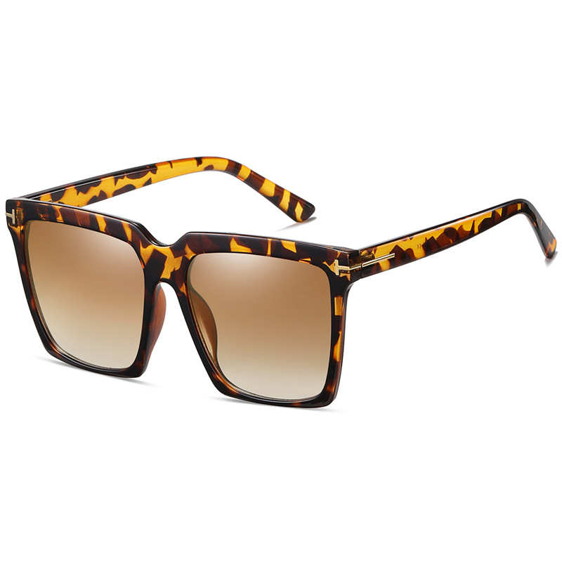 1 par de elegantes gafas de sol unisex rectangulares de plástico de colores variados estilo retro Imagen2