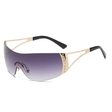 1 pair of fashionable women's sunglasses made of metal material h5 Picture2