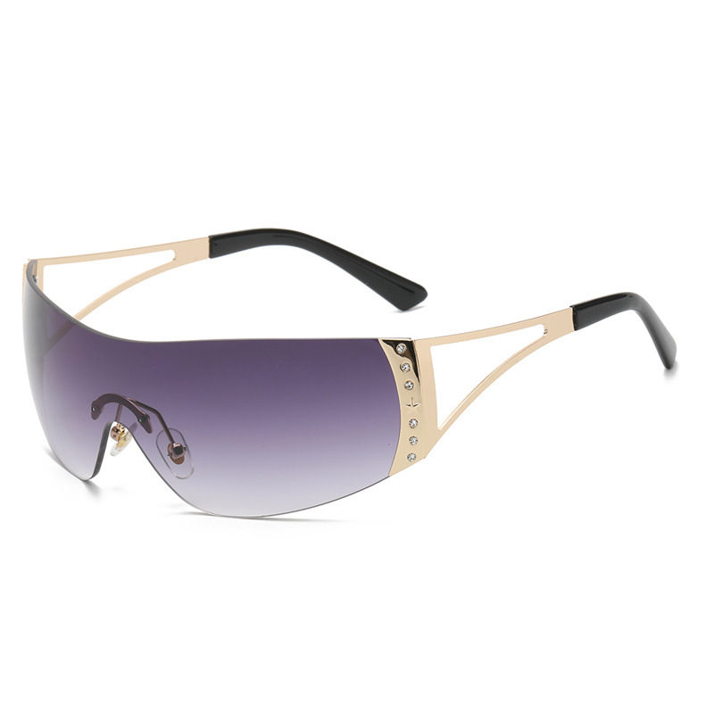 1 pair of fashionable women's sunglasses made of metal material Picture2