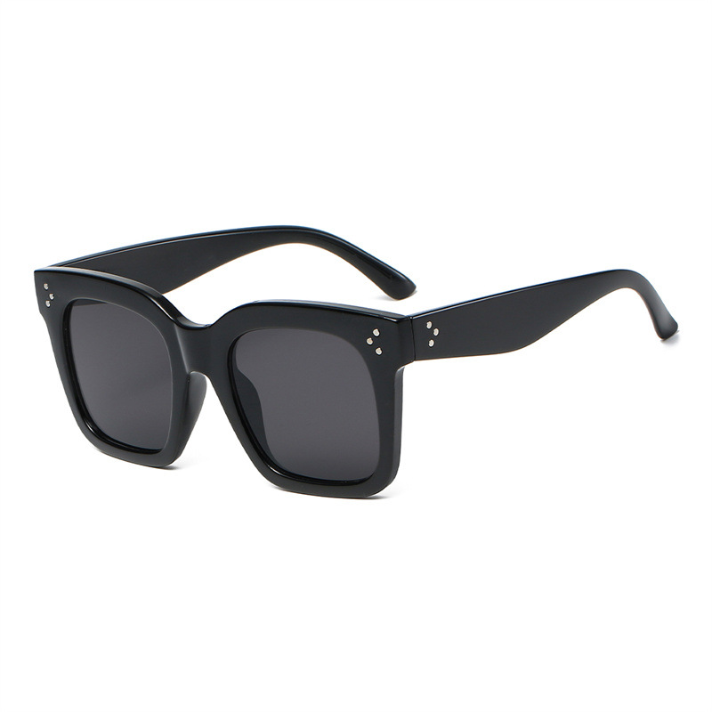 1 Paar Simple Series Alltags-Sonnenbrille aus einfarbigem Kunststoff für Damen Bild2