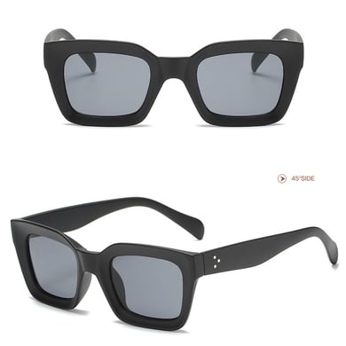 1 Paar Simple Series Daily Patchwork Kunststoff Damen Sonnenbrille h5 Bild3