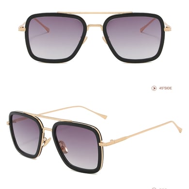 1 Pair Simple Series Daily Solid Color Alloy Women Sunglasses h5 Picture2