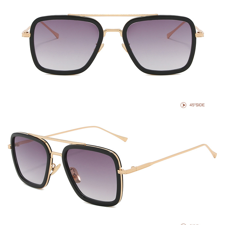 1 Pair Simple Series Daily Solid Color Alloy Women Sunglasses Picture2
