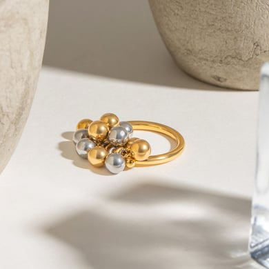 1 paar simple series  style line edelstahl 18 karat vergoldet damen einzelringe h5 Bild2