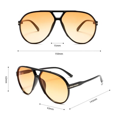 1 Paar Simple Series Daily Leopard Print Kunststoff Damen Sonnenbrille h5 Bild2