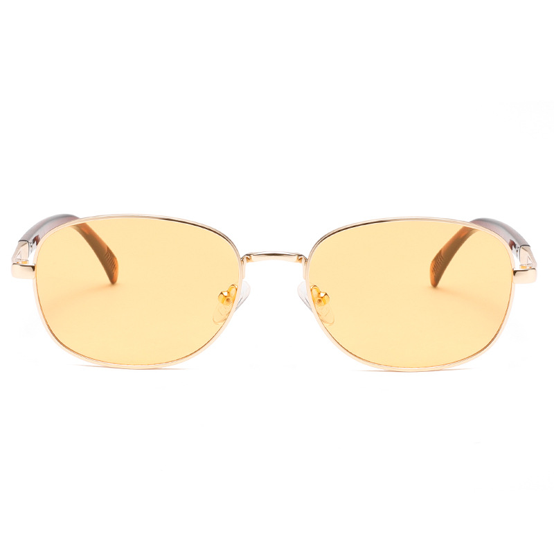 1 Pair Simple Series Daily Solid Color Alloy Women Sunglasses 