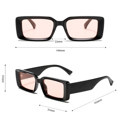 1 Paar Retro-Sonnenbrille aus Kunststoff im Leopardenmuster der Simple Series für Damen h5 Bild2