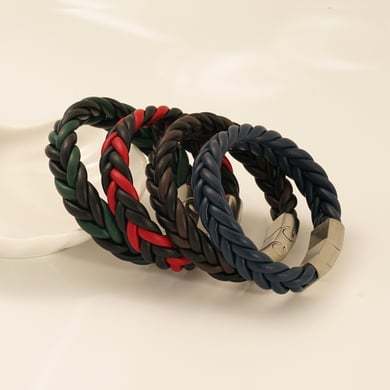 1 Pair Braided Leather Bracelet Men's And Women's Fashion  Bracelet h5 Picture2