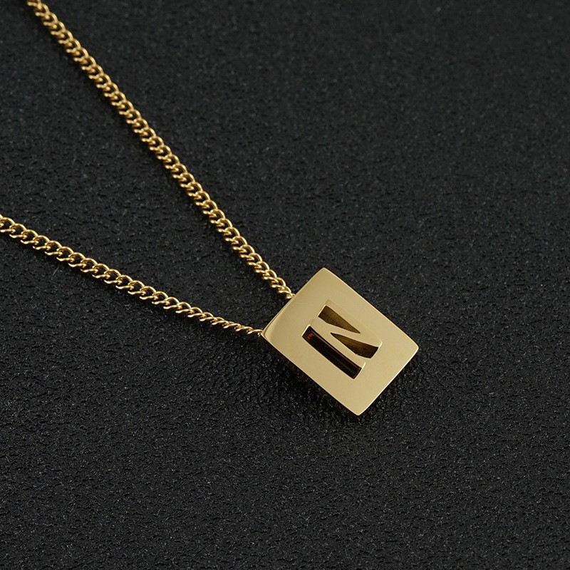 1 Piece Simple Series Daily Letter Unisex Pendant Necklaces Picture2
