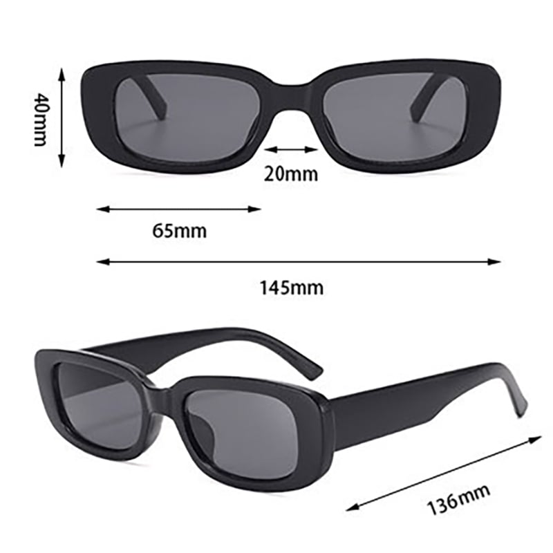 1 paio di occhiali da sole unisex in acrilico acrilico tinta unita giornalieri della serie Simple Immagine2