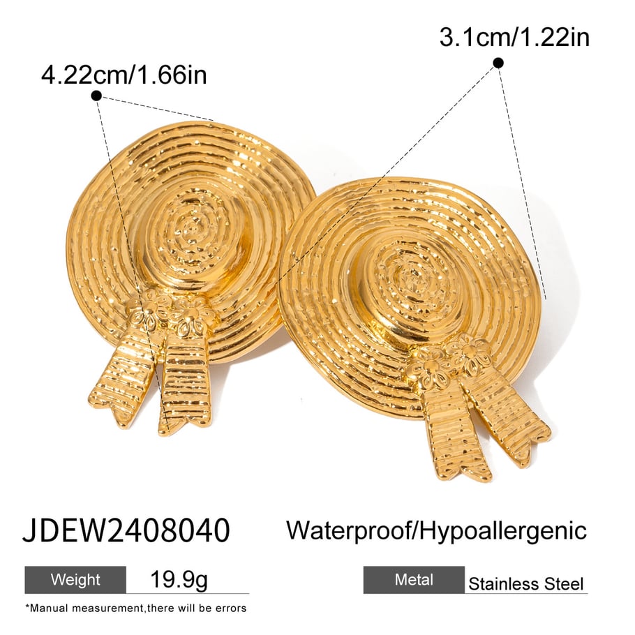 1 Paar Simple Series Retro Geometrischer Edelstahl 18 Karat vergoldete verstellbare Damenringe 