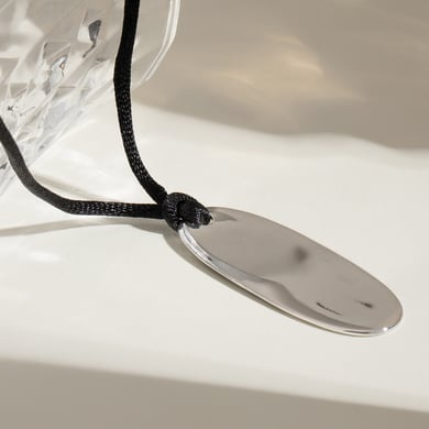 1 Piece Simple Series Daily Solid Color Stainless Steel Women Pendant necklaces h5 Picture2