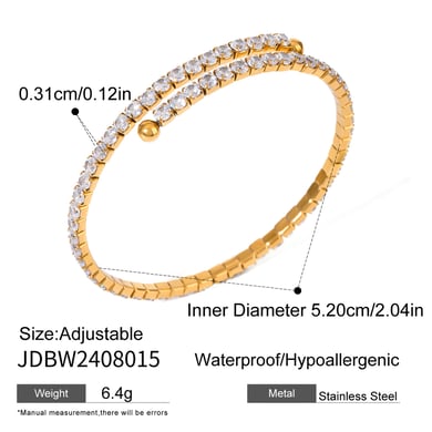 1 pieza de lujosa serie sexy anular de acero inoxidable chapado en oro para mujer h5 