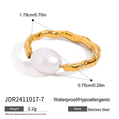 1 Pair Romantic Series Elegant Knot Line Stainless Steel Gold Color Women's Single Rings h5 