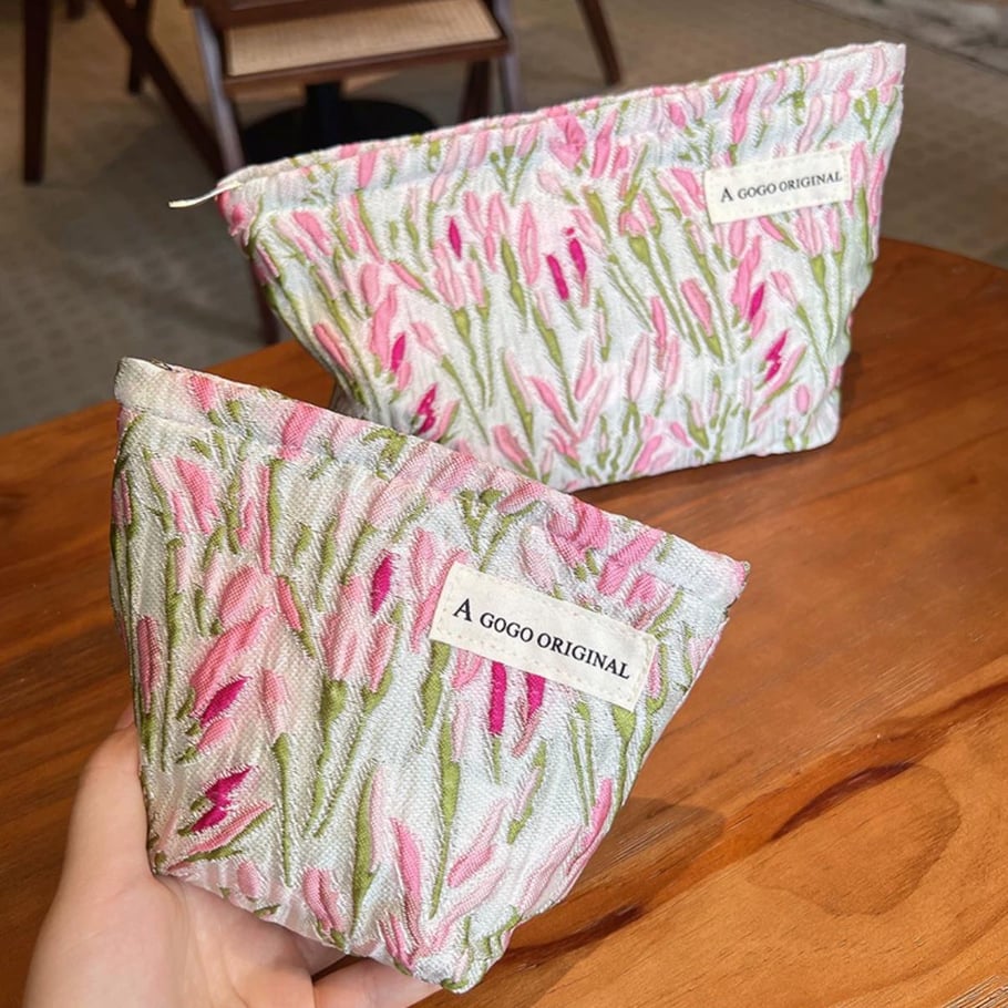 1 Stück Romantische Serie Natürliche Pflanzen Polyester Damentaschen Bild2