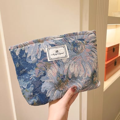 1 Adet Lüks Seri Retro Çiçek Polyester Kadın Çantası h5 