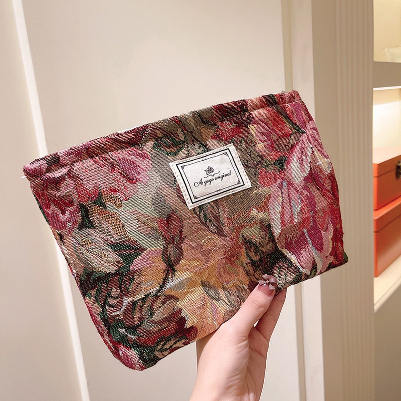 1 Stück Luxuriöse Serie Retro Flower Polyester Damentaschen 
