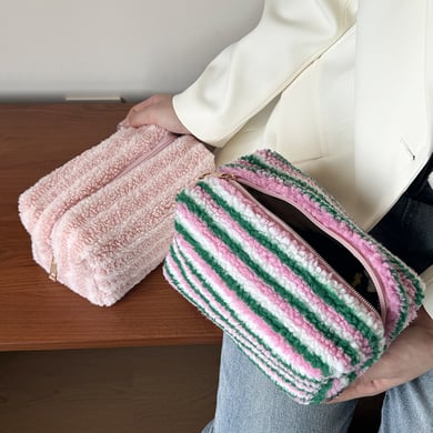 1 Stück Romantische Serie Niedliche Streifen Polyester Damentaschen h5 Bild2