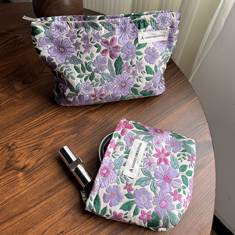1 Piece Romantic Series Natural Flower Canvas Women's Bags Picture2