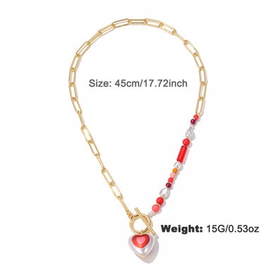 1 Pair Fashionable Series Exquisite Heart Shape Gold Color Alloy Women's Drop Earrings h5 