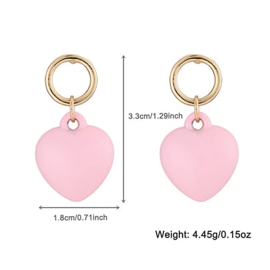 1 Piece Designable Series Sweet Color of Macaron Heart Shape Alloy Women's Beaded Necklaces h5 