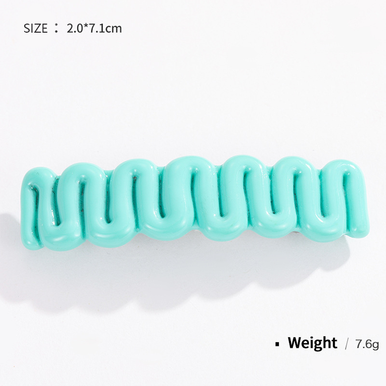 1 pieza de pinzas para el cabello de resina de colores mixtos, serie romántica, para mujer 