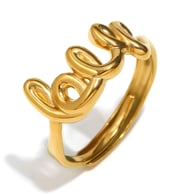 LOVE Open Ring-Gold 