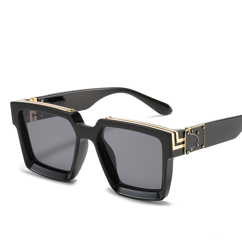 1 Stück Simple Series Tägliche einfarbige Damen-Sonnenbrille aus Kunststoff 