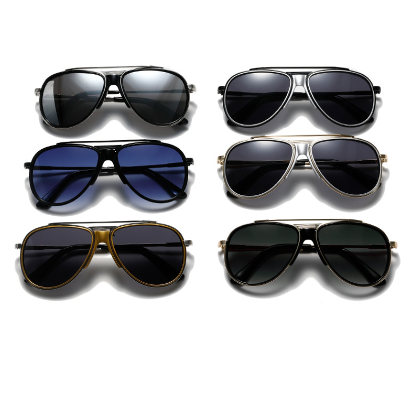 1 Stück Simple Series Lässige einfarbige Unisex-Sonnenbrille aus Legierung Bild5