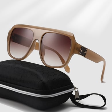 1 Pair Simple Series Casual Solid Color Plastic Women's Sunglasses h5 Picture4