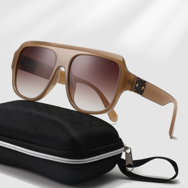 1 Pair Simple Series Casual Solid Color Plastic Women's Sunglasses Picture4