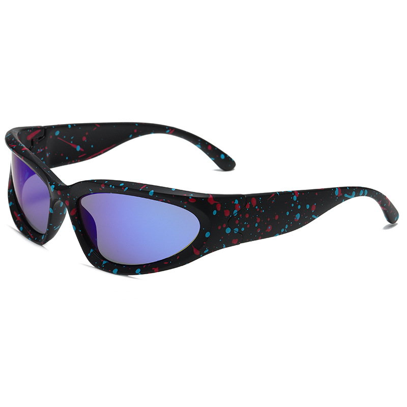 1 Stück Simple Series Tägliche einfarbige Damen-Sonnenbrille aus Kunststoff 