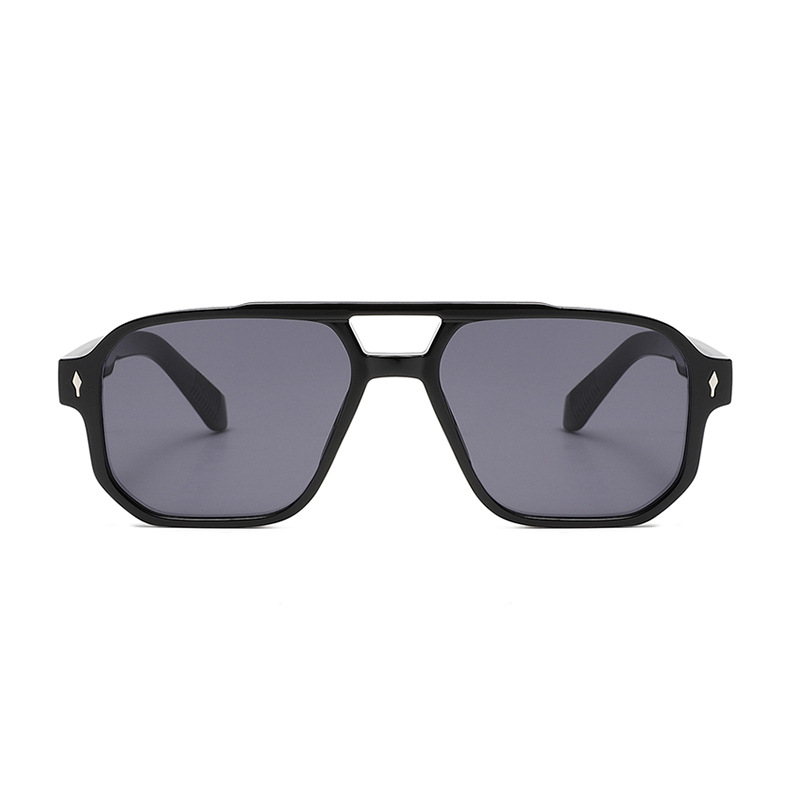1 Pair Daily Series Light Commute Solid Color Plastic Unisex Sunglasses Picture2