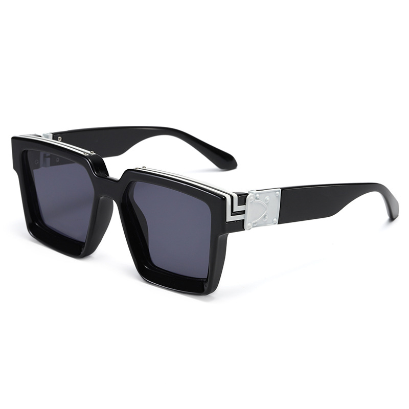 1 Stück Simple Series Tägliche einfarbige Damen-Sonnenbrille aus Kunststoff 