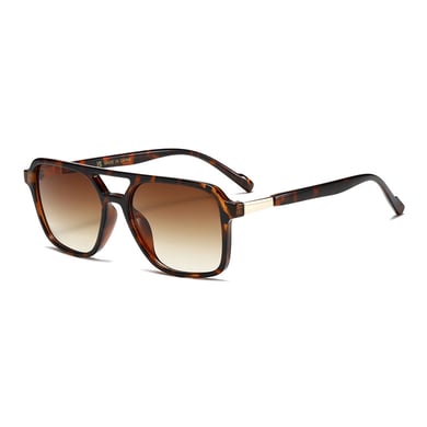 1 Stück Simple Series Casual Leopard Print Kunststoff Damen Sonnenbrille h5 
